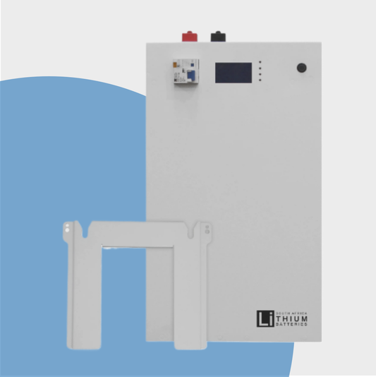 LBSA 51.2V 104Ah 5.3kWh LiFePO4 Battery Wall Mount White 1