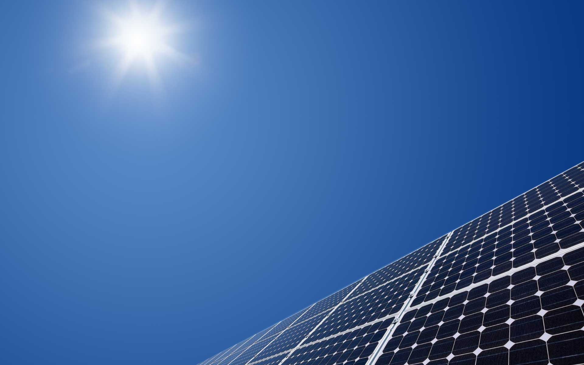 Artphoto of solar panels