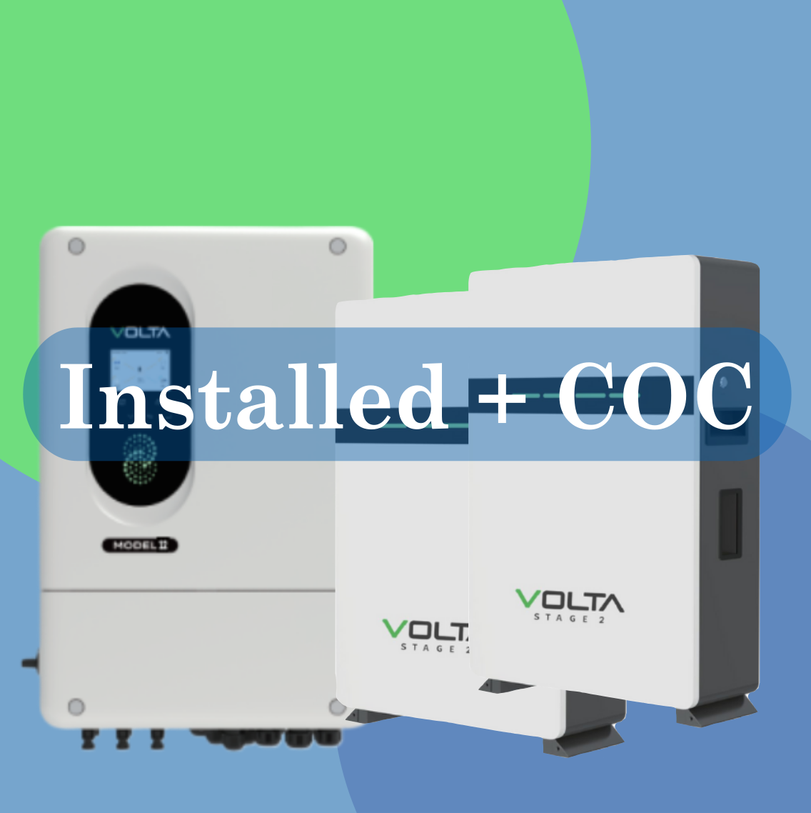 Combo 12kW Volta + 2 x 10.24kWh Volta + Installation and COC
