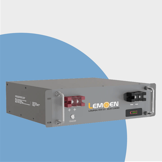 Lemoen-Battery-Lithium-2.56KWH-100AH-25.6V - Oliross Solar