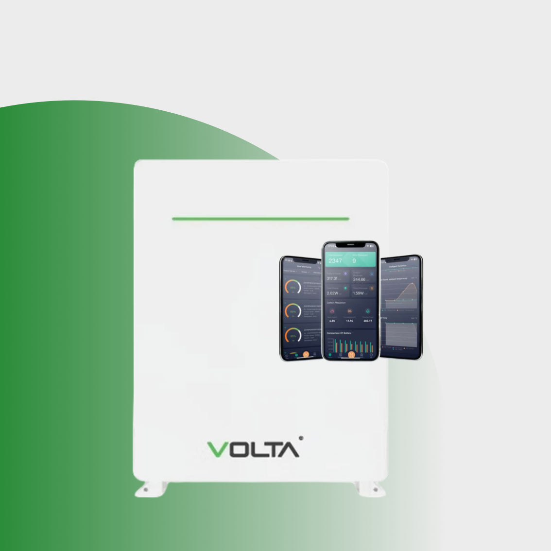 Volta Stage 1 - 5.12kWh LiFePO4 Battery - 2nd GEN - Wifi (VOLTA-S1-51.2-2G)