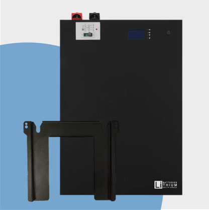 LBSA 51.2V 208Ah 10.6kWh LiFePO4 Battery Wall Mount Black