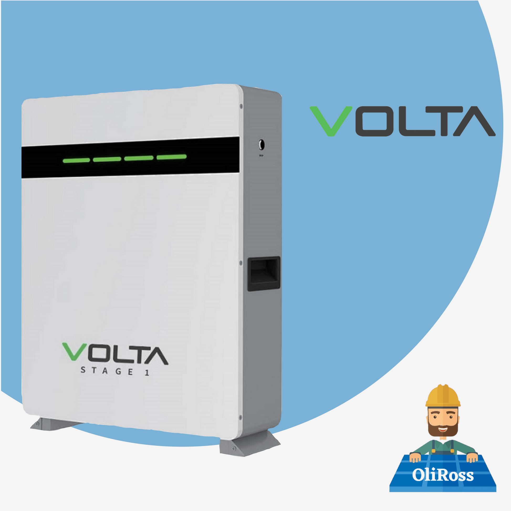 Volta 7.68kW Lithium Ion Battery 51.2V 150Ah - Stage 2 - Oliross Solar