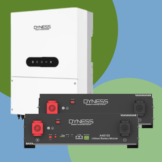 Combo DYNESS 6kW Inverter and 2 DYNESS 5kW Batteries