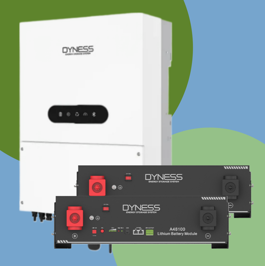 Combo DYNESS 8kW Inverter and 2 DYNESS 5kW Batteries