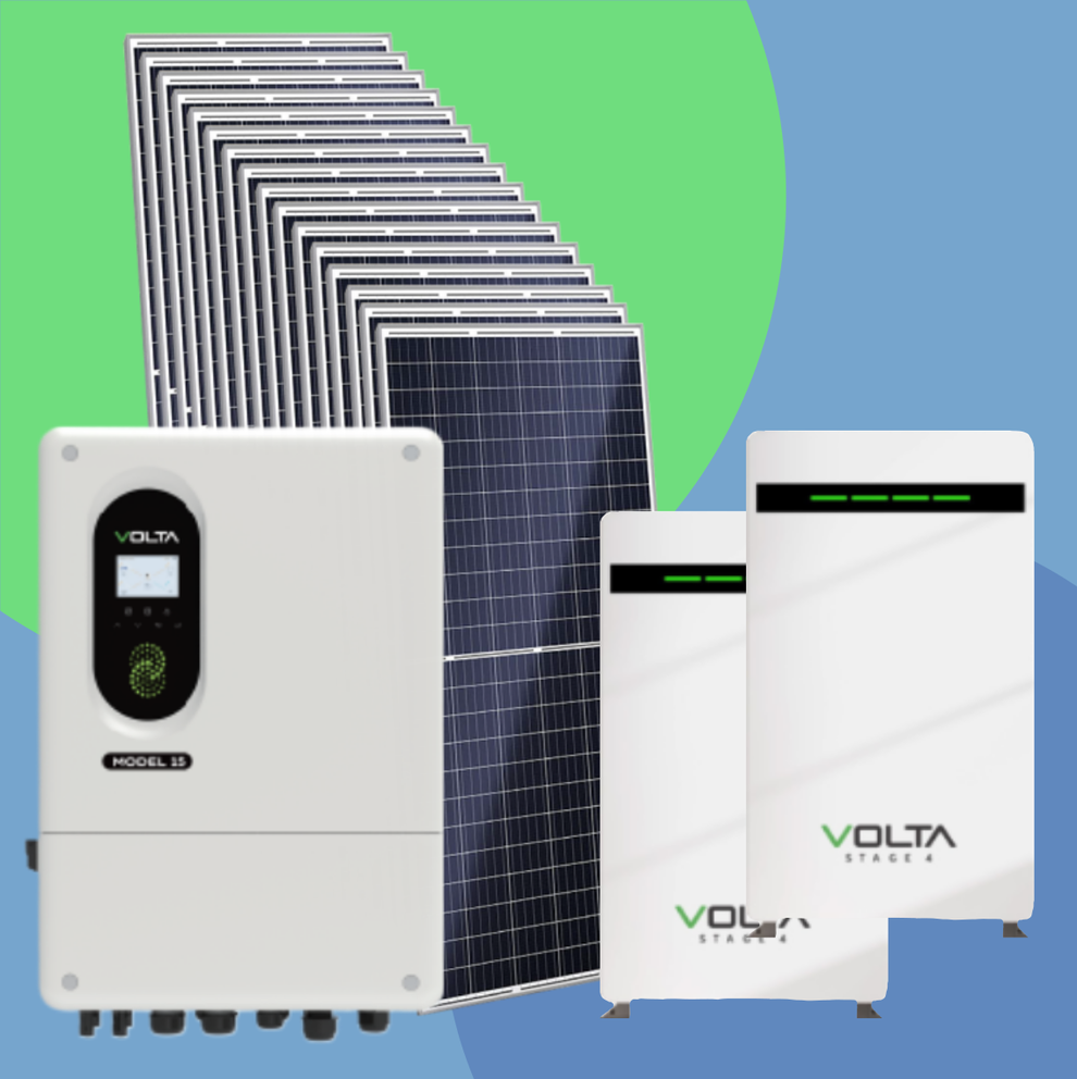 Volta Solar Combo 15kW Volta + 2 x 14.34kWh Volta + 16 JA Solar 595W