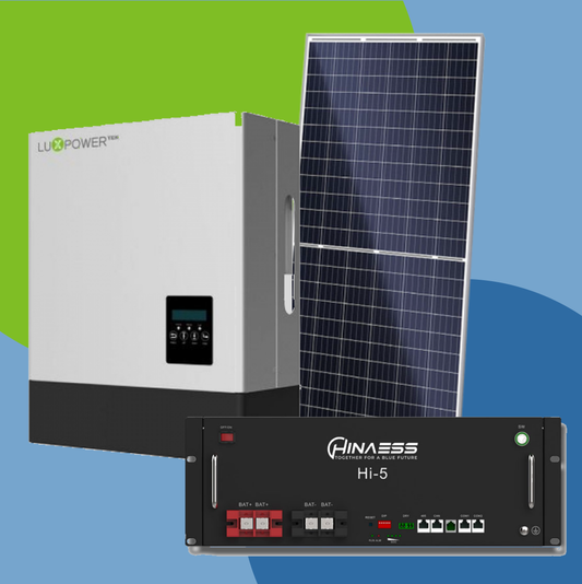 Combo 5kW LuxPower LXP inverter and 5kW Hinaess RM battery solar