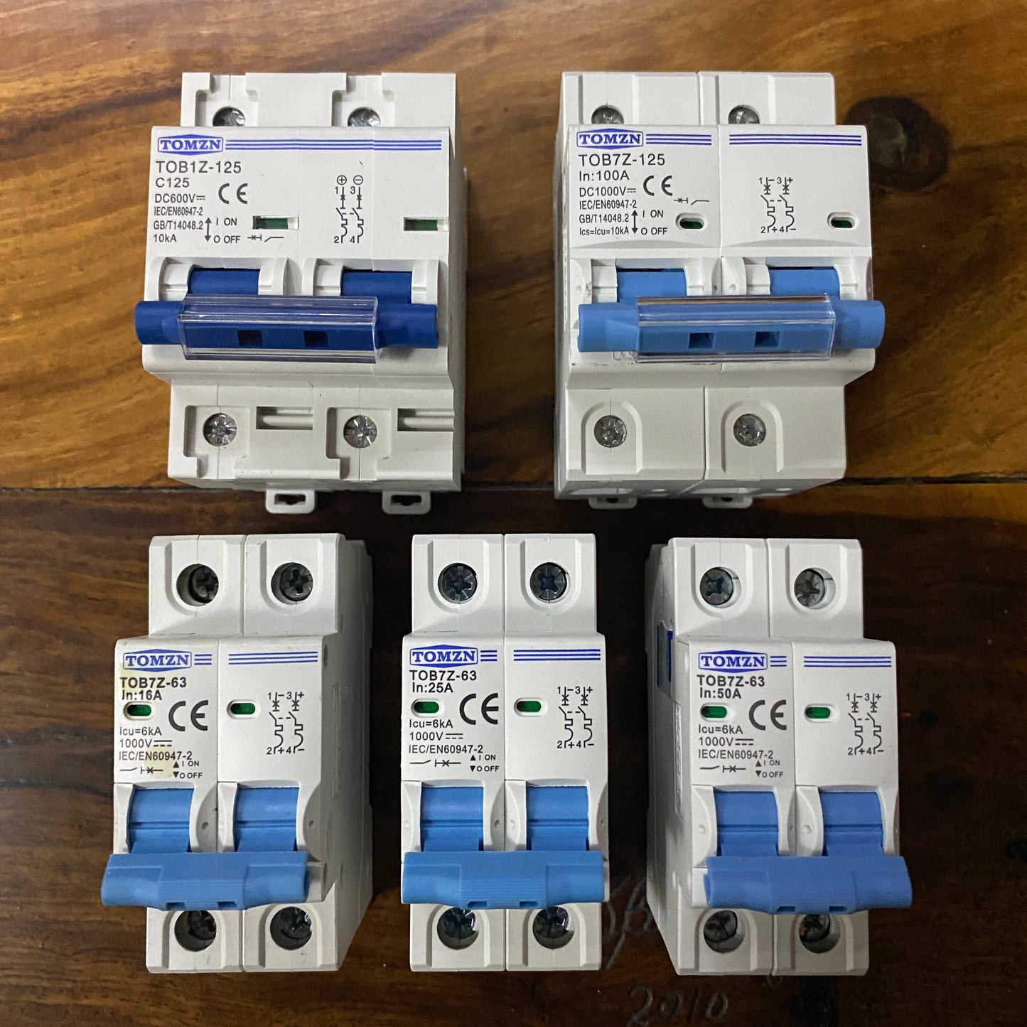 2P Circuit Breaker 16A-125A 600 - 1000V DC