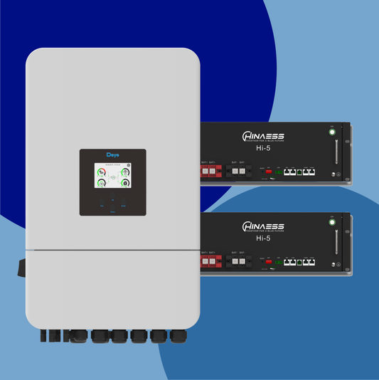 Combo Deye 8kW Inverter + 2 x Hina Hi-5 Batteries