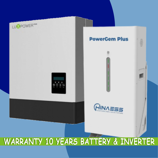 Combo 5kW LuxPower LXP Inverter + 14kW Hinaess PowerGem PLUS Battery