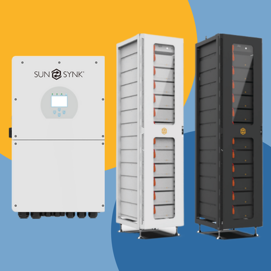 Combo Sunsynk 50kW Inverter + Sunsynk 61.44kWh High Voltage Battery G 60 series