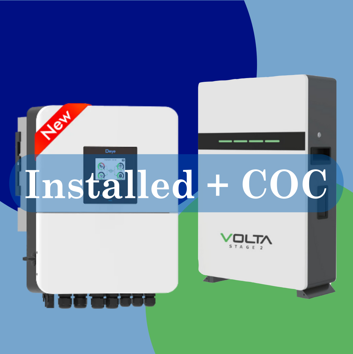 Combo 6kW Deye and Volta S3 10.24kWh with Installation and COC
