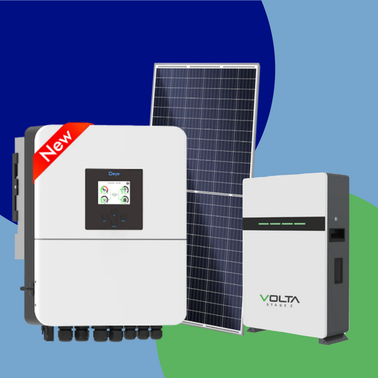 Combo 6kW Deye and Volta S3 10.24kWh with 8 x Jinko Solar 595W