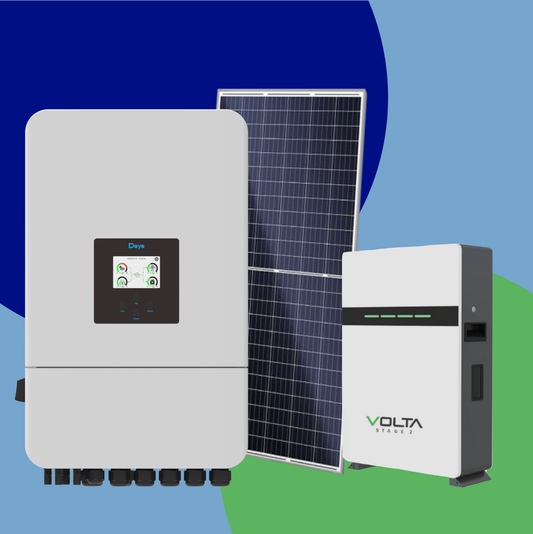 Combo 8kW Deye and Volta S3 10.24kWh with 12 x Jinko Solar 595W