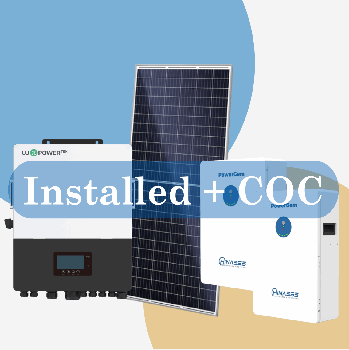 Combo LUX 10 Solar Installed