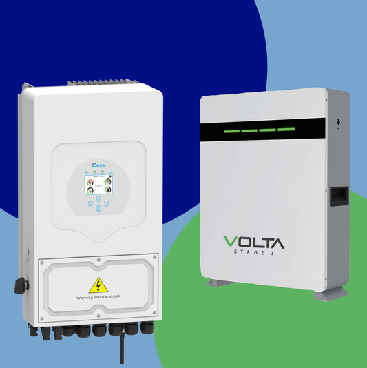 Combo DEYE 5kW Inverter and Volta 5.12kW Battery