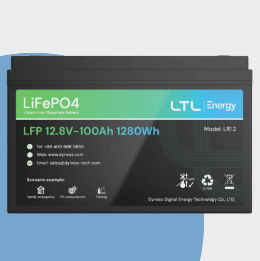 Dyness LTL Energy 12.8V - 100Ah 1280Wh LiFePO4 Battery