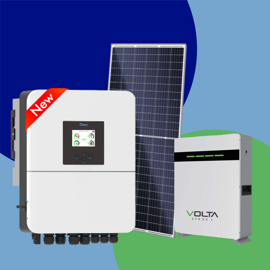 Combo 5kW Deye and Volta S1 5.12kWh with 6 Jinko 595W