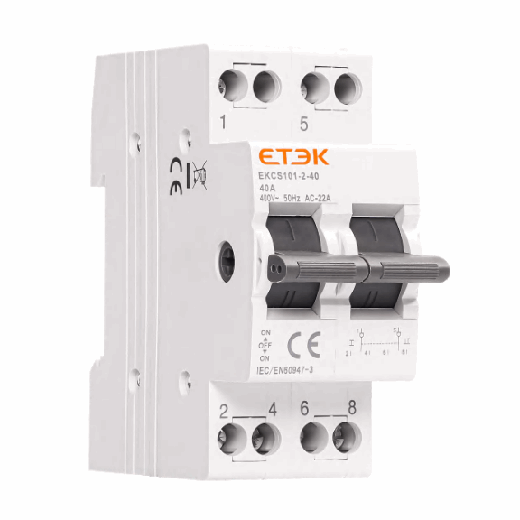 2P Changeover Switch Mini Circuit Breaker AC