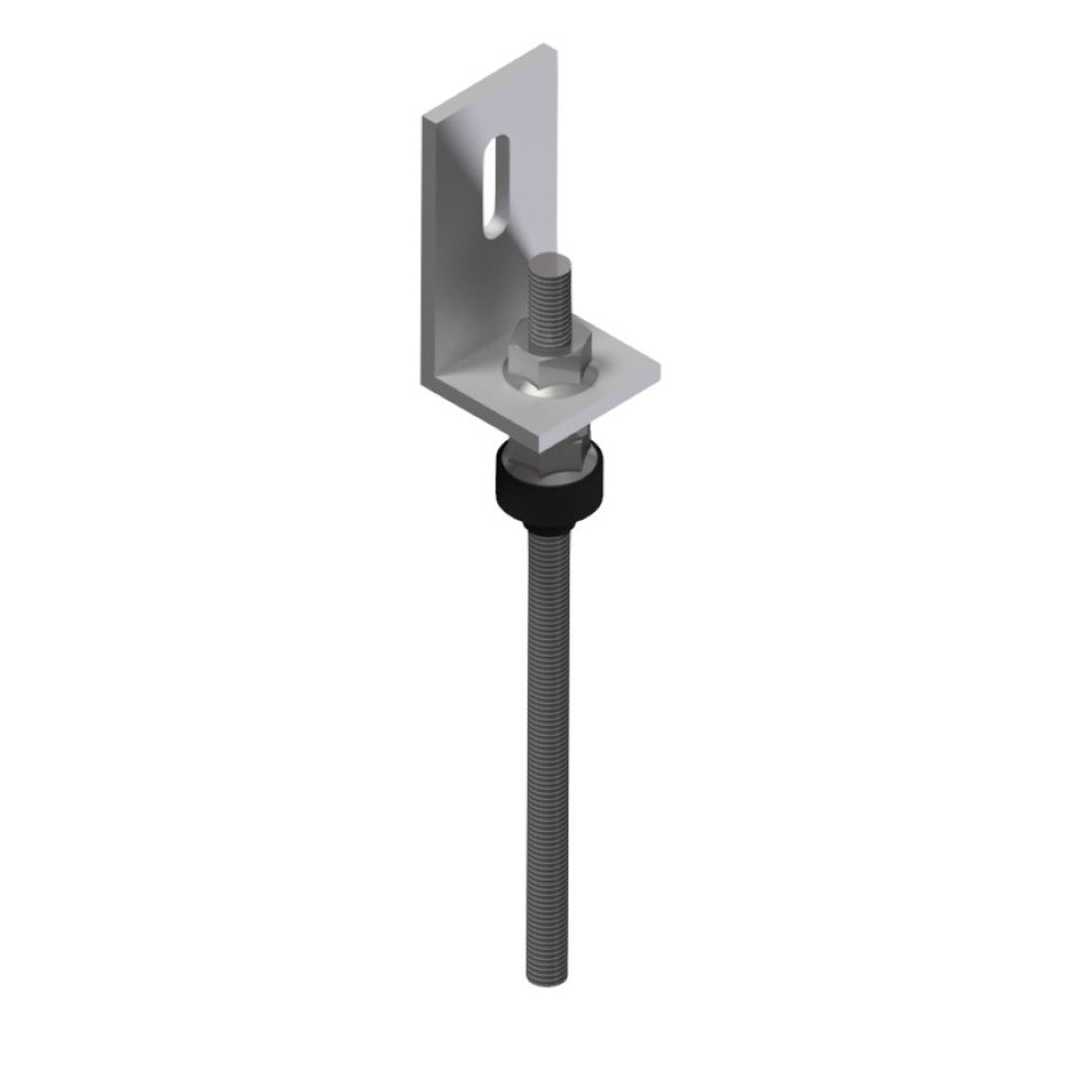 Hanger Bolt M10x200 Stainless Steel + Aluminium L-Bracket