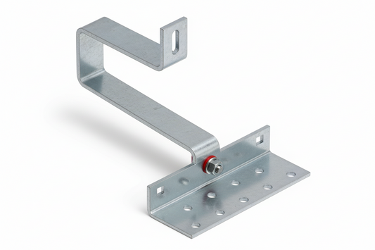 Metal bracket on a white background