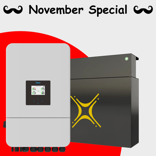 Combo 8kW Deye Inverter & 16kWh Solar MD LiFePO4 Battery