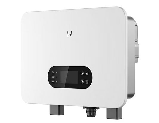 White electronic device with a screen on a white background