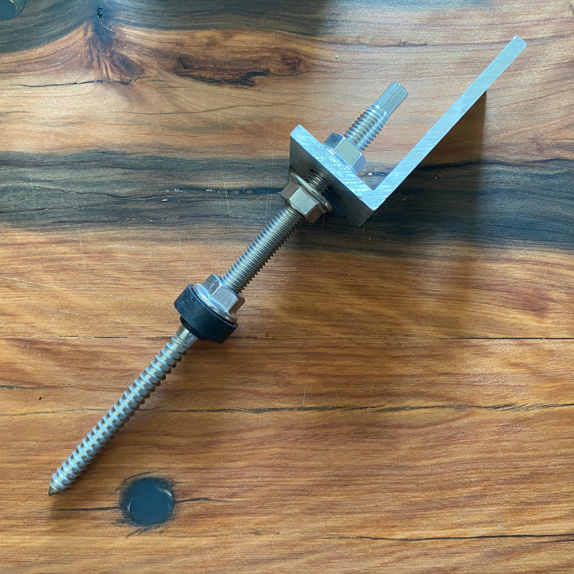 Hanger Bolt M10x200 Stainless Steel + Aluminium L-Bracket