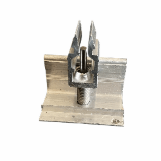 End Clamp Aluminium, Click Fix, 35mm high