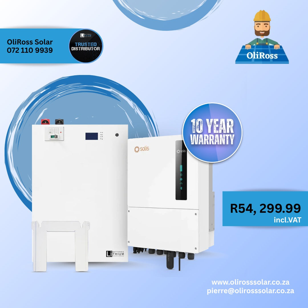 Solis 8kW Inverter and LBSA 10.6kWh Lithium Battery - Novemeber Special