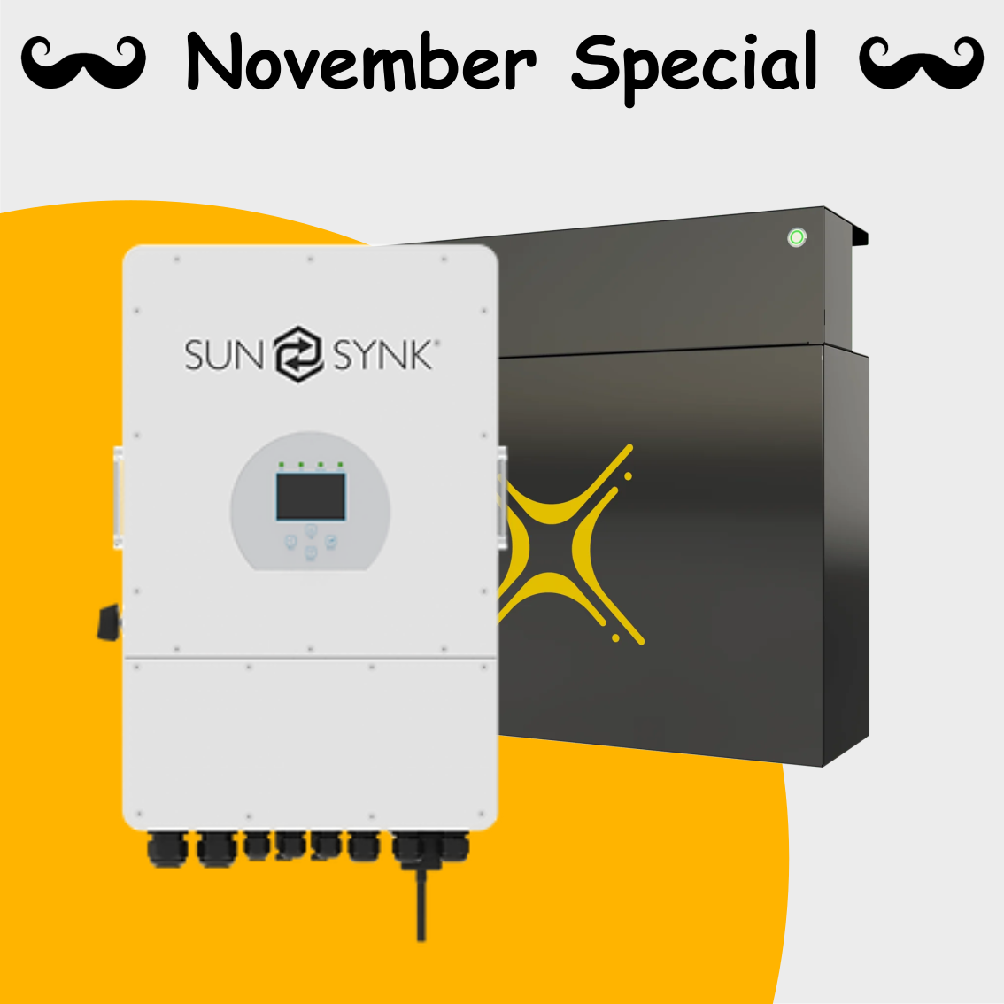 Sunsynk 10kW Hybrid Inverter and 16kWh SolarMD battery