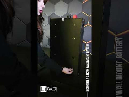 LBSA 51.2V 104Ah 5.3kWh LiFePO4 Battery Wall Mount Black